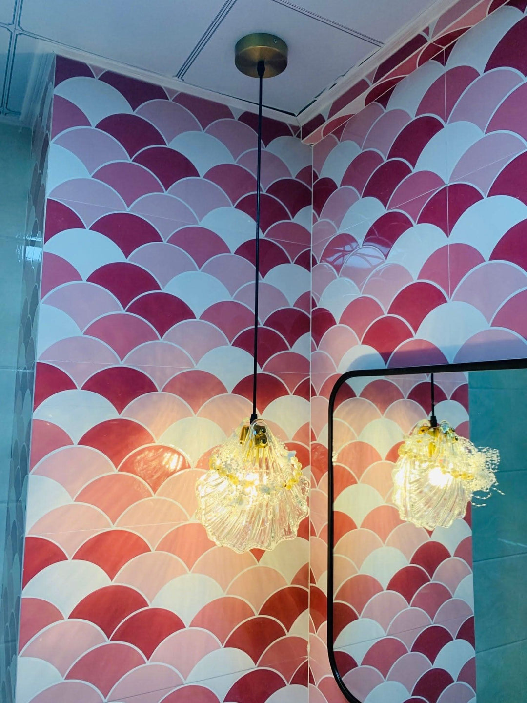 Lisslune | Mini Shell Pendant Light – Glass Coastal Design
