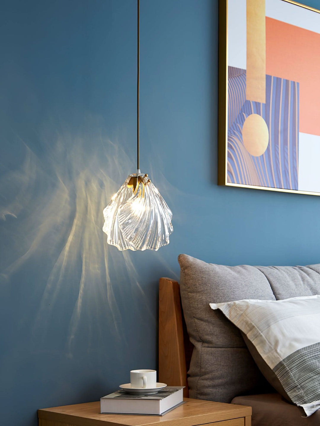 Lisslune | Mini Shell Pendant Light – Glass Coastal Design