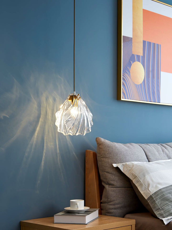 Lisslune | Mini Shell Pendant Light – Glass Coastal Design