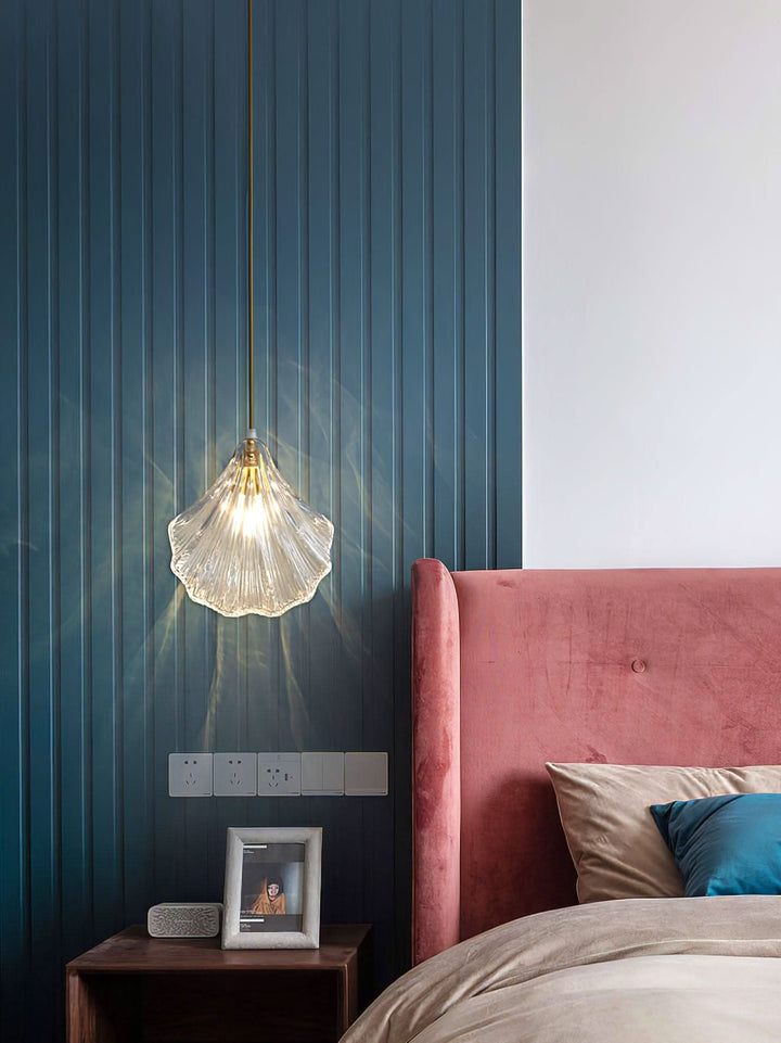 Lisslune | Mini Shell Pendant Light – Glass Coastal Design