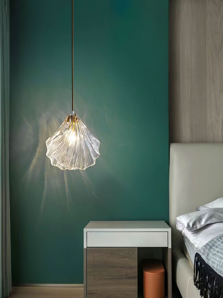 Lisslune | Mini Shell Pendant Light – Glass Coastal Design