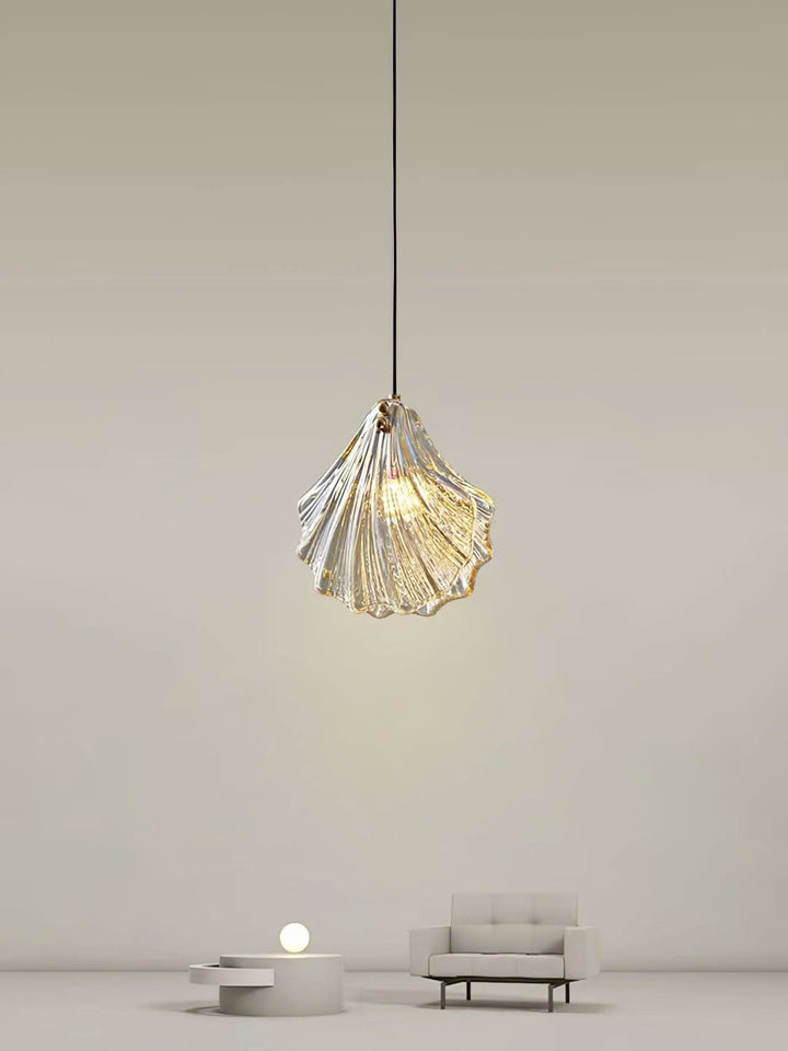 Lisslune | Mini Shell Pendant Light – Glass Coastal Design