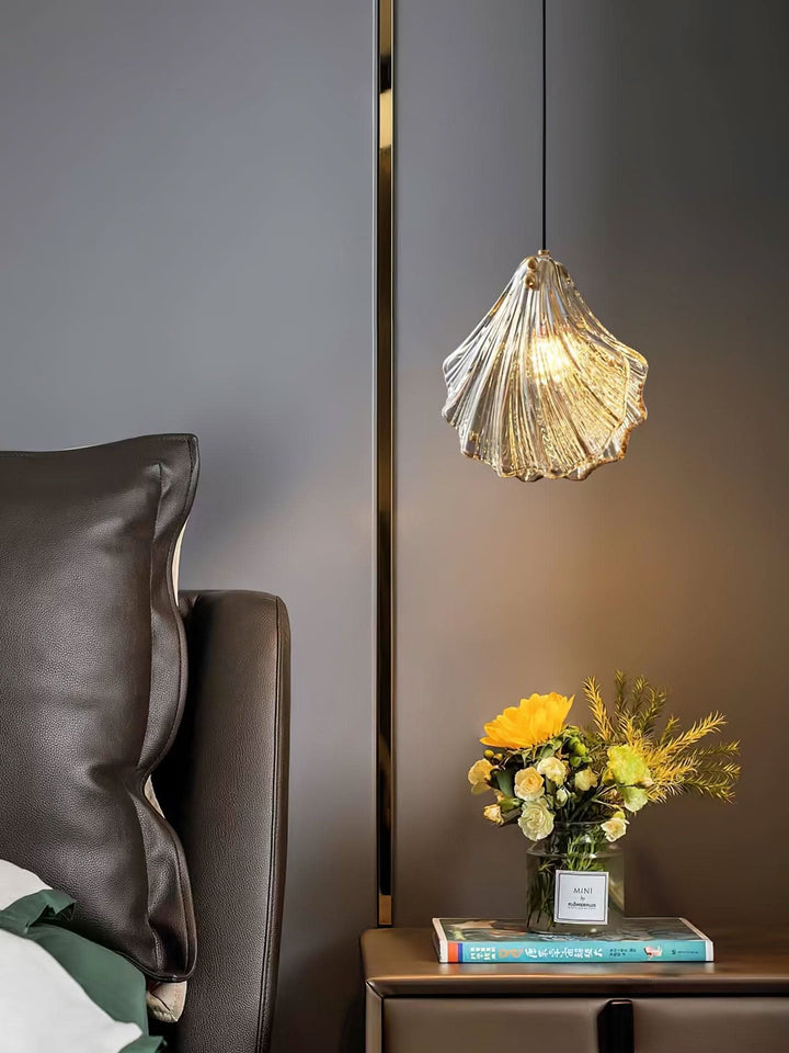 Lisslune | Mini Shell Pendant Light – Glass Coastal Design
