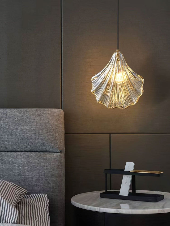 Lisslune | Mini Shell Pendant Light – Glass Coastal Design