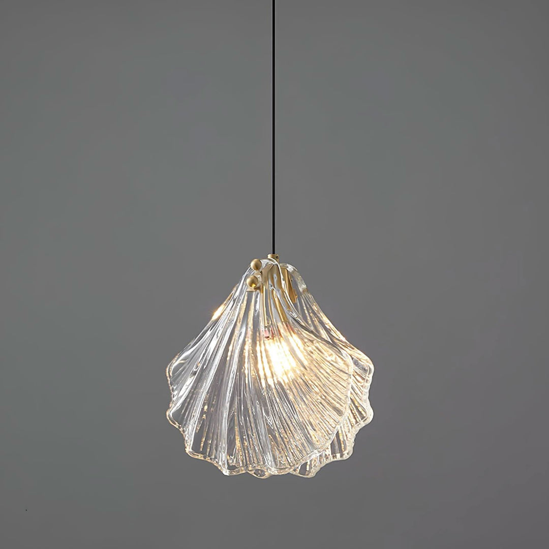 Lisslune | Mini Shell Pendant Light – Glass Coastal Design