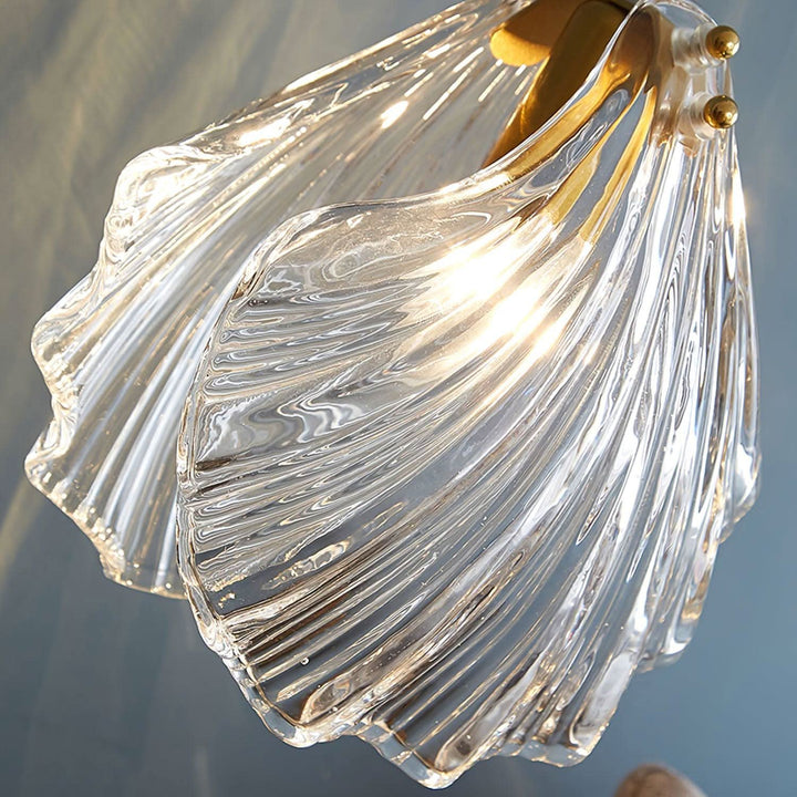 Lisslune | Mini Shell Pendant Light – Glass Coastal Design