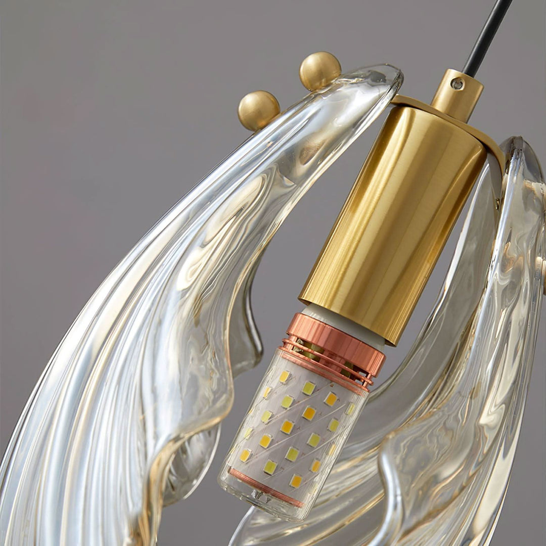 Lisslune | Mini Shell Pendant Light – Glass Coastal Design