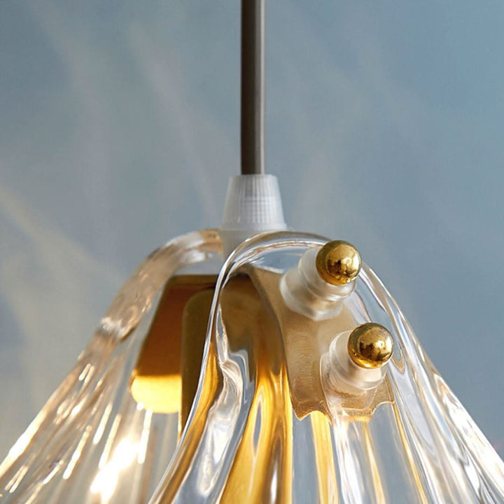 Lisslune | Mini Shell Pendant Light – Glass Coastal Design