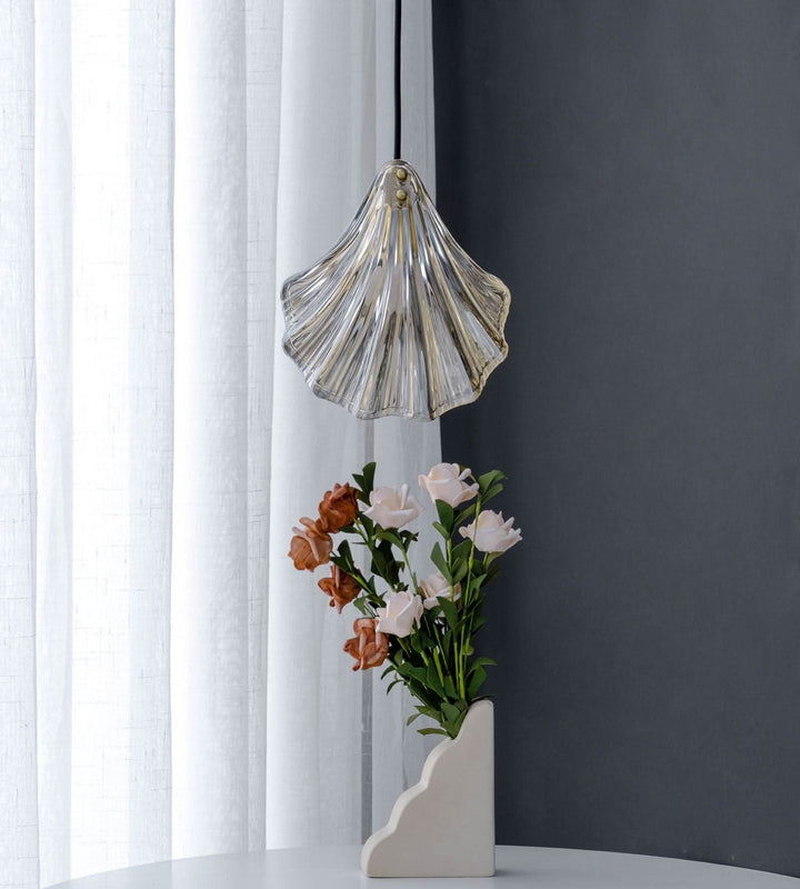 Lisslune | Mini Shell Pendant Light – Glass Coastal Design