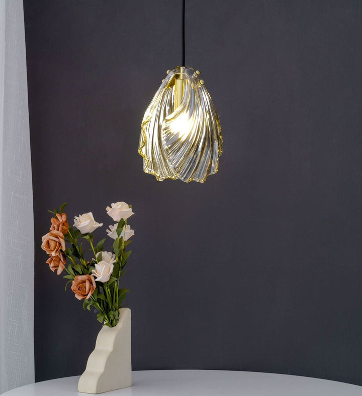 Lisslune | Mini Shell Pendant Light – Glass Coastal Design