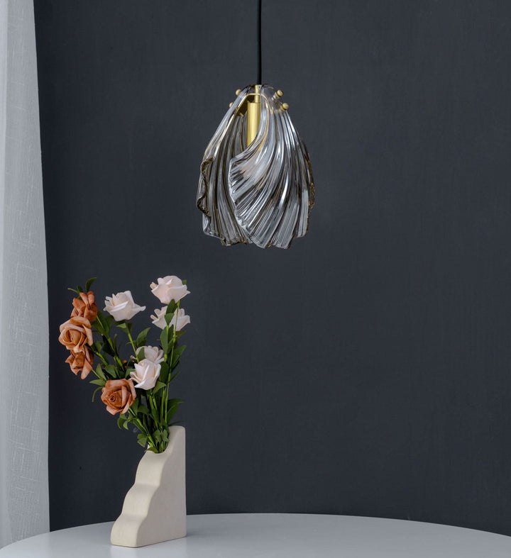 Lisslune | Mini Shell Pendant Light – Glass Coastal Design