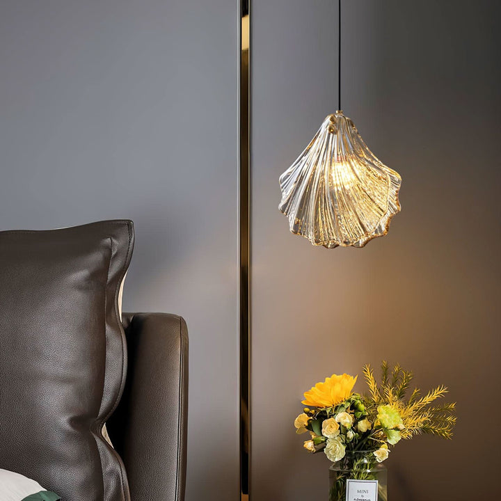 Lisslune | Mini Shell Pendant Light – Glass Coastal Design
