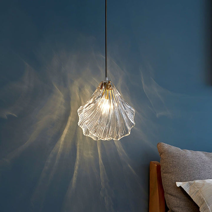 Lisslune | Mini Shell Pendant Light – Glass Coastal Design