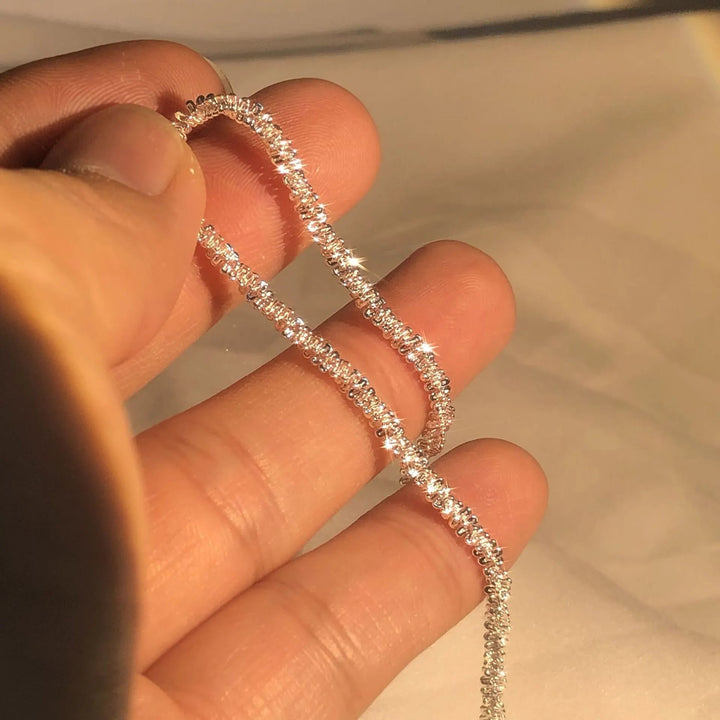 Lisslune | Liquid Silver Bracelet – 925 Sterling Silver Wristband Inspired by Water