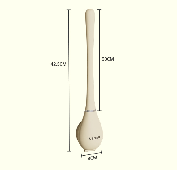 Lisslune | Hygienic Silicone Toilet Brush with Wall & Stand Holder