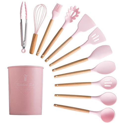 Lisslune | 12-piece Silicone Cookware Set