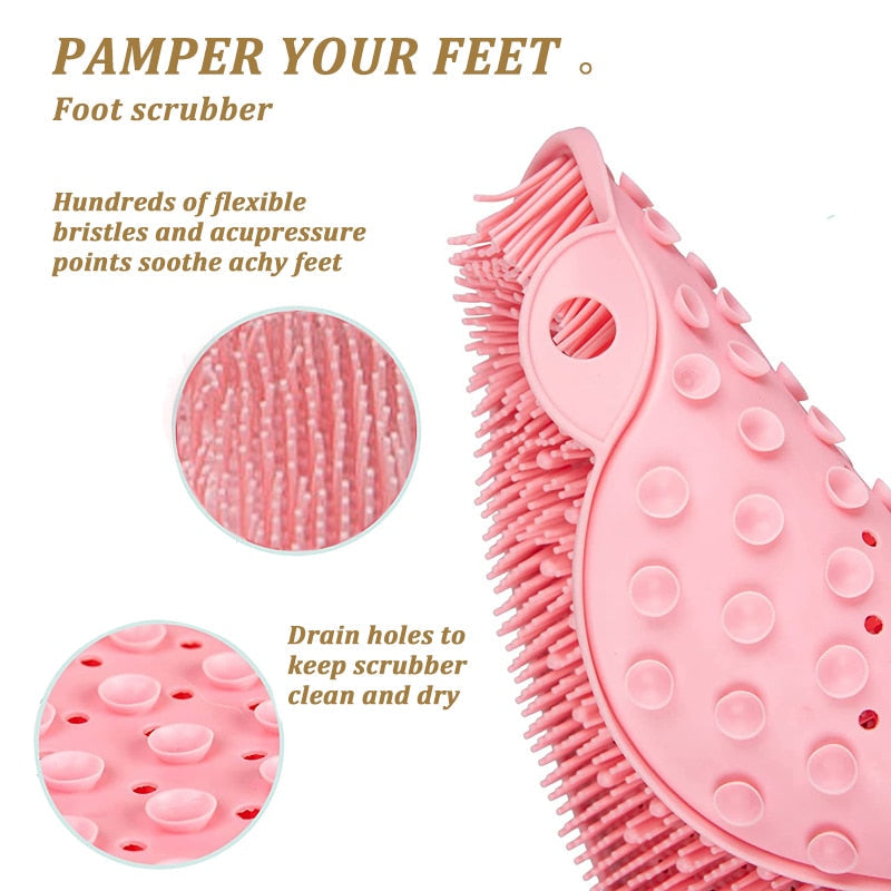 Lisslune | Silicone Back | Foot Scrubber