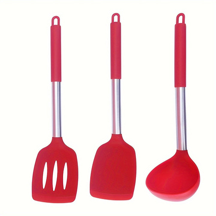 Lisslune | FlexiChef Silicone Kitchen Utensil Set | 3pcs
