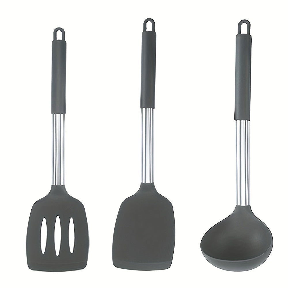 Lisslune | FlexiChef Silicone Kitchen Utensil Set | 3pcs