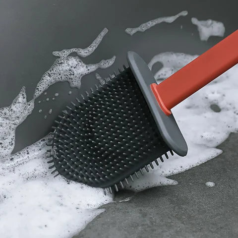 Lisslune | Silicone Toilet Brush | Flexible, Long-Lasting Bristles for Advanced Bathroom Hygiene