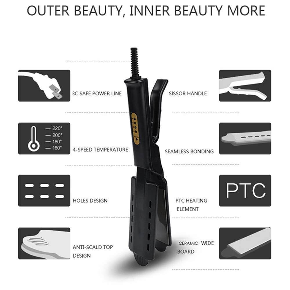 Lisslune | SilkLuxe Tourmaline Ion Hair Straightener