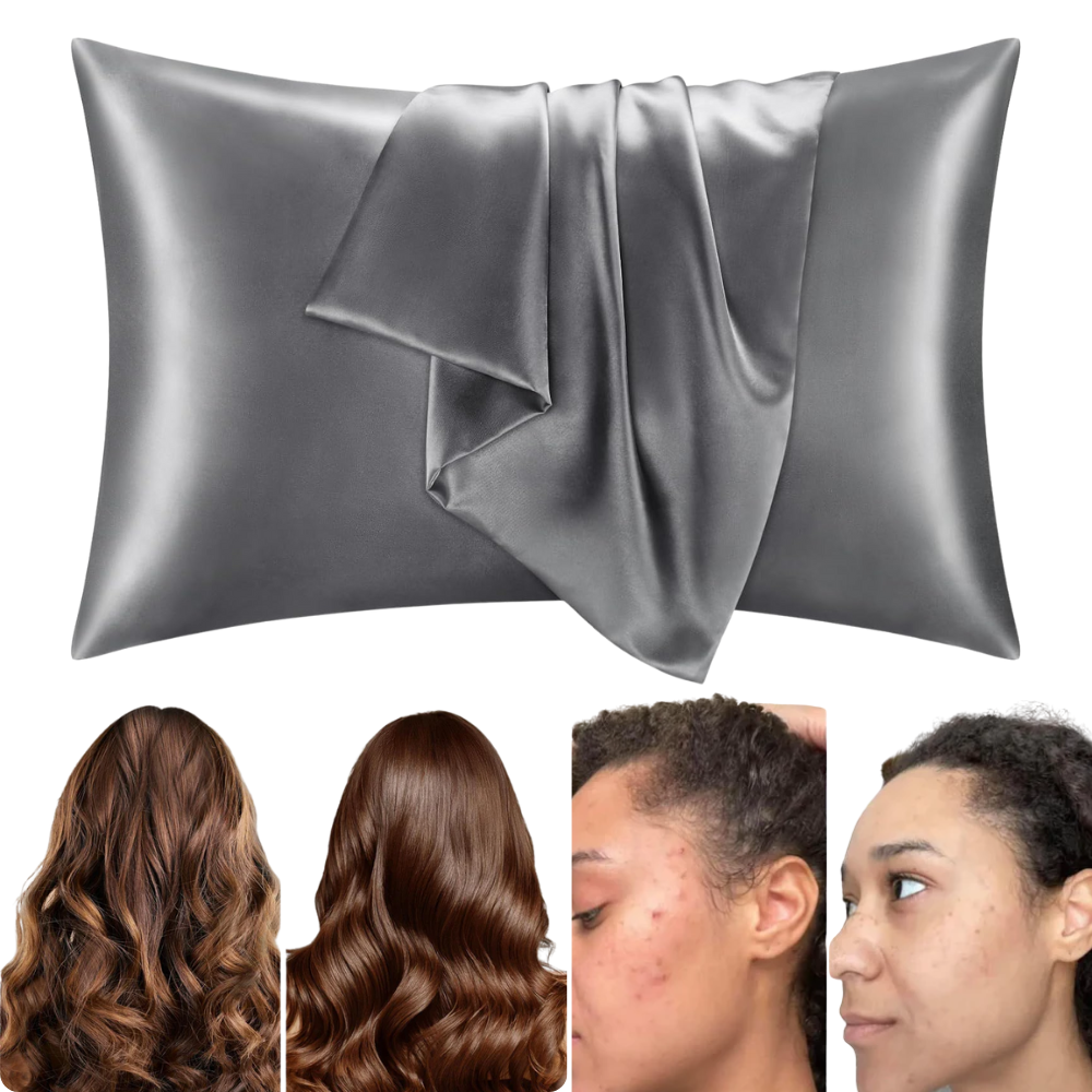 Lisslune | Silk Pillowcase – 100% Real Mulberry Silk for Hair & Skin – Cooling, Frizz-Free & Anti-Wrinkle Pillowcase UK
