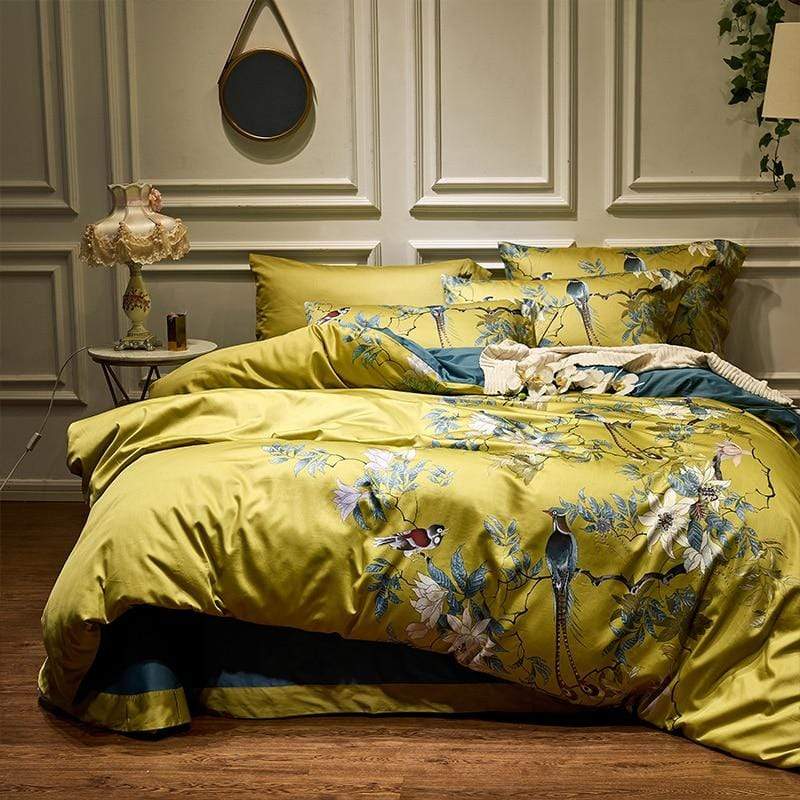 Lisslune | TranquilGold – Soft Egyptian Cotton Pillowcase Set for Relaxing Sleep