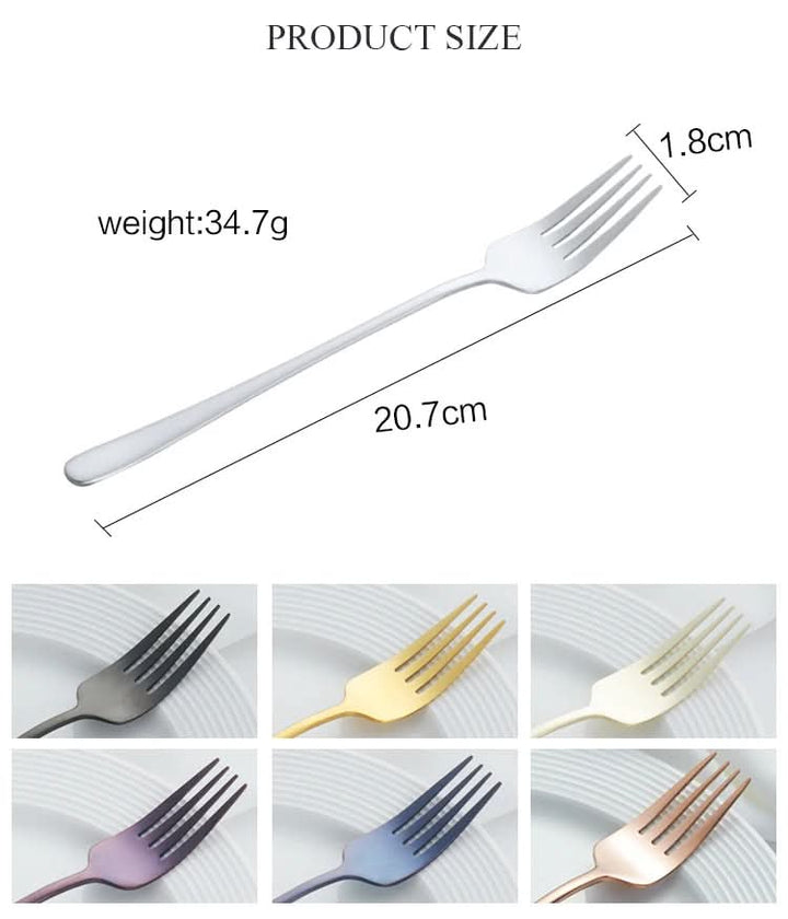 Lisslune | Luxury table fork with durable plating shine