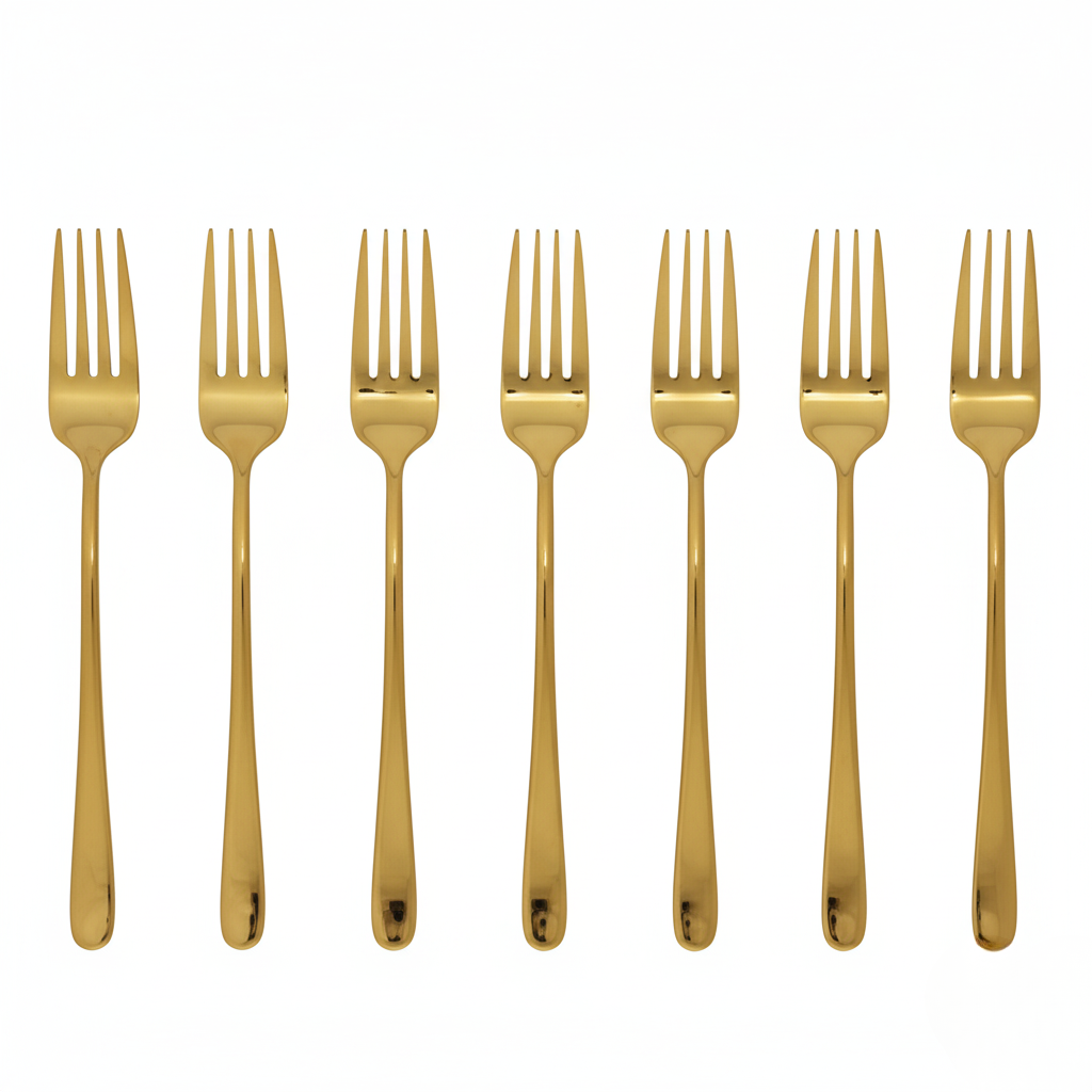 Lisslune | Luxury table fork with durable plating shine
