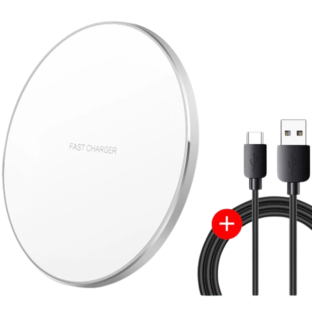 Lisslune | 30W Fast Wireless Charging Pad | Premium USB C Charging Cable MagSafe Charger for Apple iPhone, Samsung & Android - Fast Wireless Charging Pad