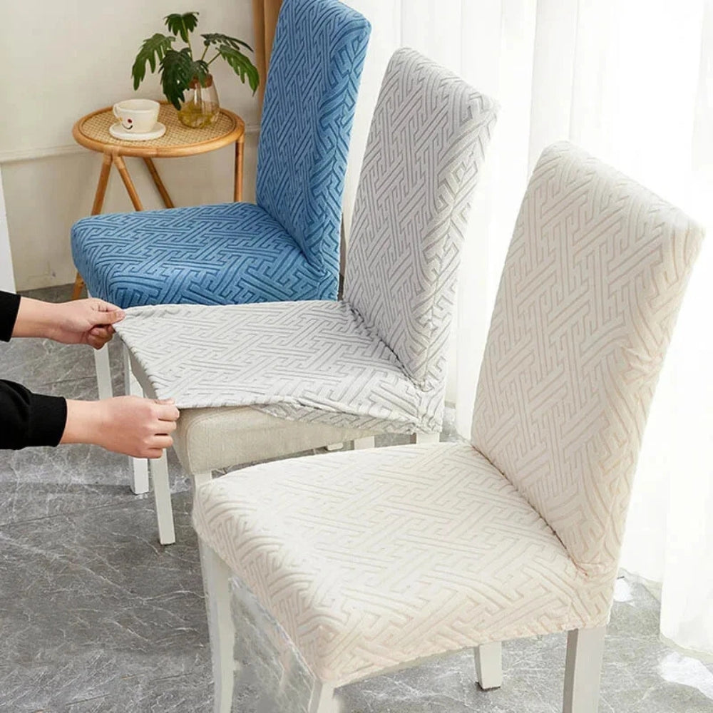 Lisslune | Silvra Elastic Lattice Dining Chair Cover