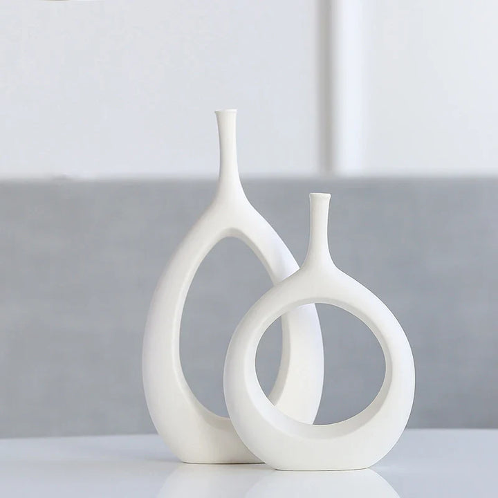 Lisslune | BloomEase | Ceramic Floral Splendor Vase | Stylish Home Décor | Bring the Nature Inside