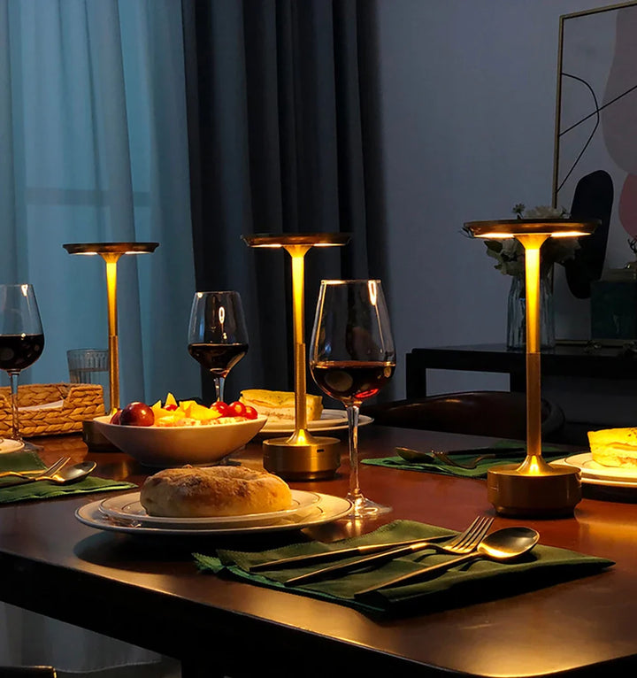 Lisslune | Lumeo | Wireless Rechargeable Table Lamp | Atmospheric Dimming Capability | Stylish and Portable Design