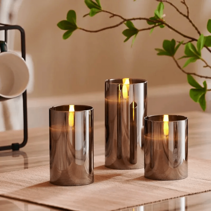 Lisslune | AmberLys Scented Candle in Glass | 1 + 2 FREE