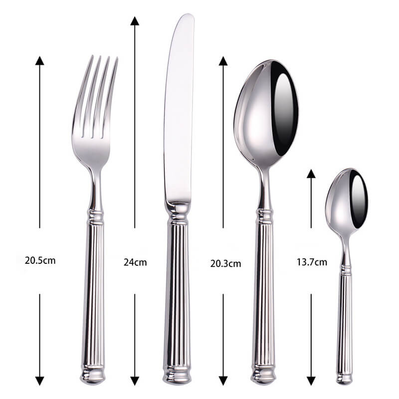 Lisslune | Simple Striped Cutlery 4 Piece Set