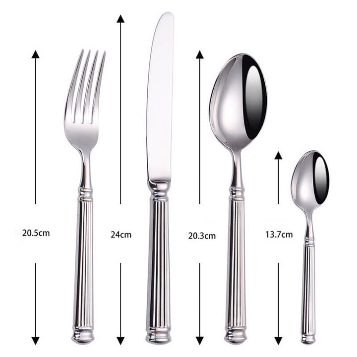 Lisslune | Simple Striped Cutlery 4 Piece Set