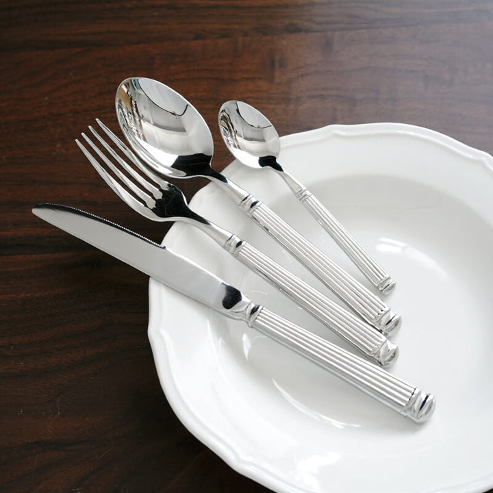 Lisslune | Simple Striped Cutlery 4 Piece Set