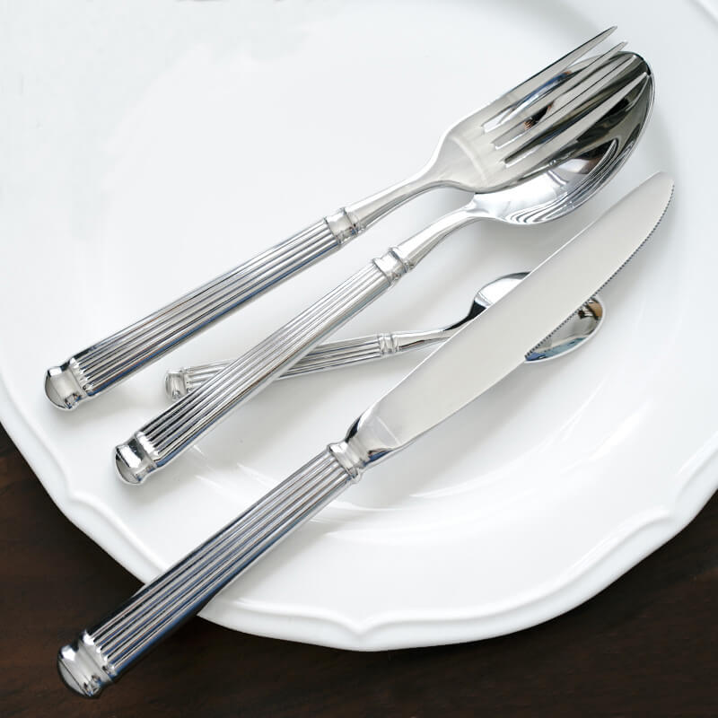 Lisslune | Simple Striped Cutlery 4 Piece Set