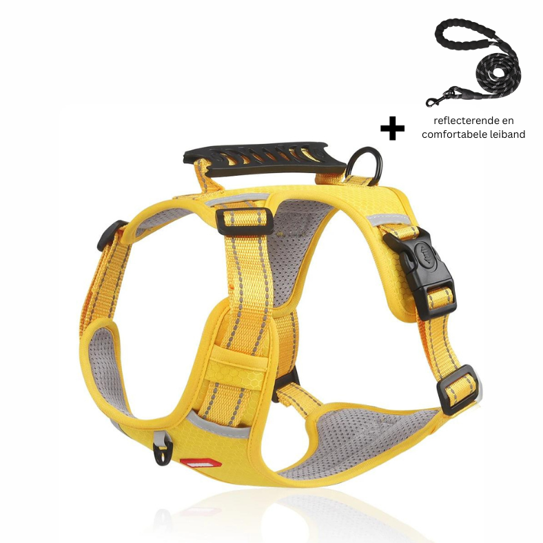 Lisslune | PawEase Adjustable Anti-Stick Dog Harness – Washable and Comfortable