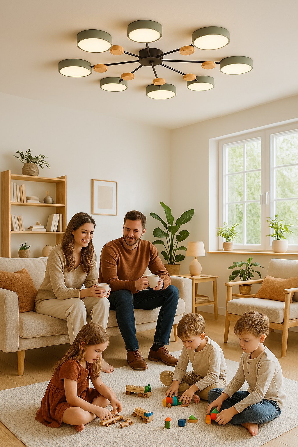 Lisslune | Scandinavian LED Ceiling Light – Modern Branch Design with Warm White Illumination & Energy Efficient Technology