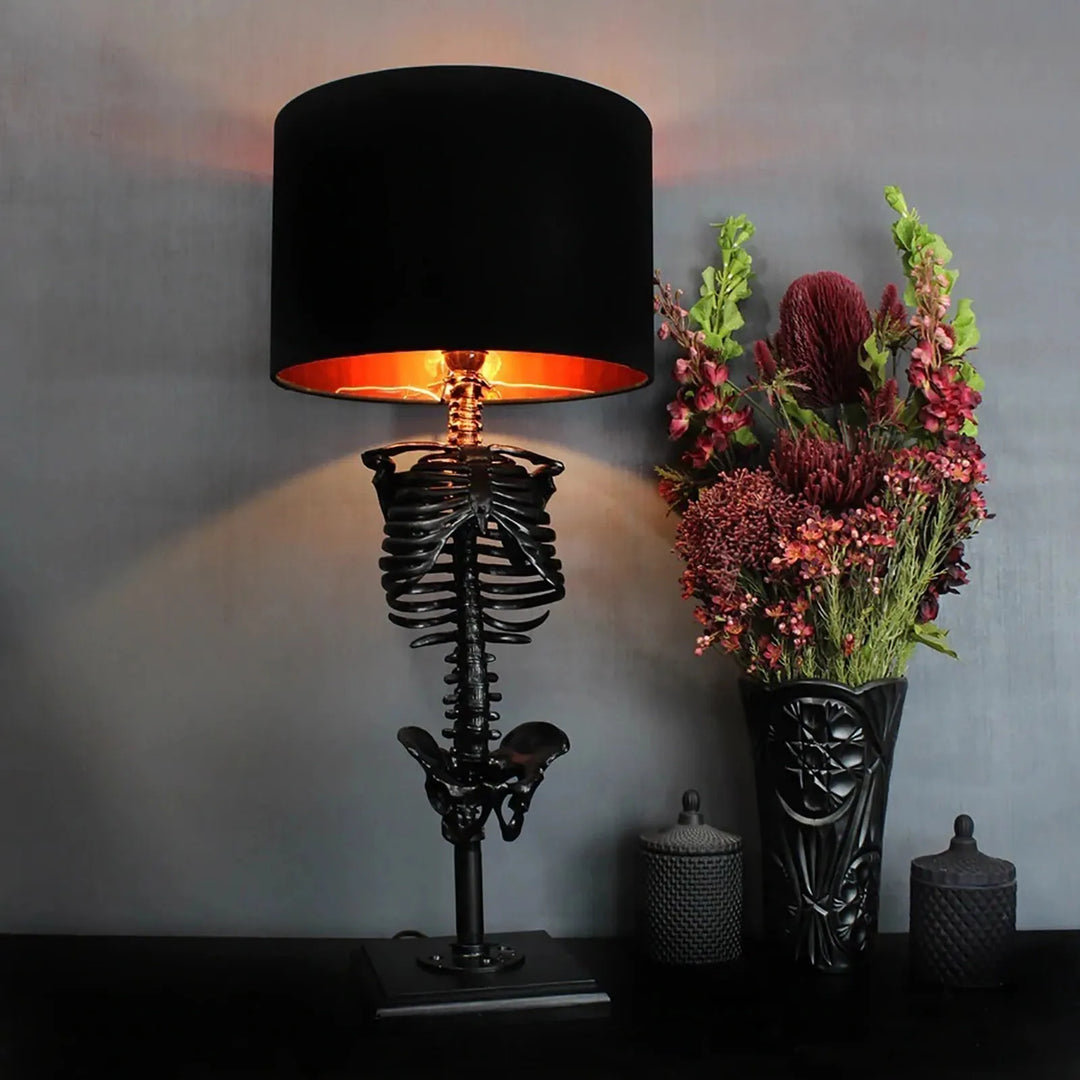 Lisslune | Handcrafted Gothic Skeleton Table Lamp