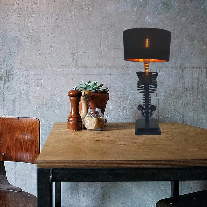 Lisslune | Handcrafted Gothic Skeleton Table Lamp