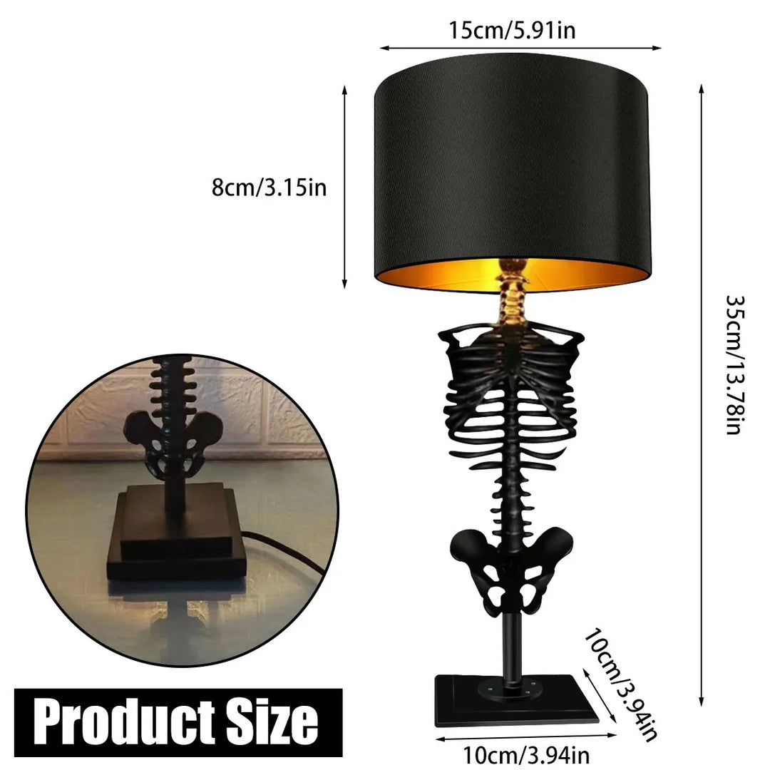 Lisslune | Handcrafted Gothic Skeleton Table Lamp