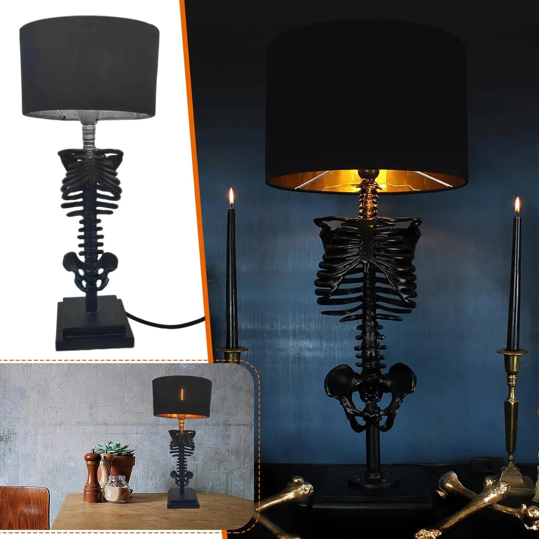 Lisslune | Handcrafted Gothic Skeleton Table Lamp