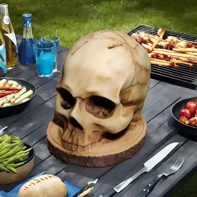 Lisslune | Gothic Skull Knife Holder Kitchen Decor Rack