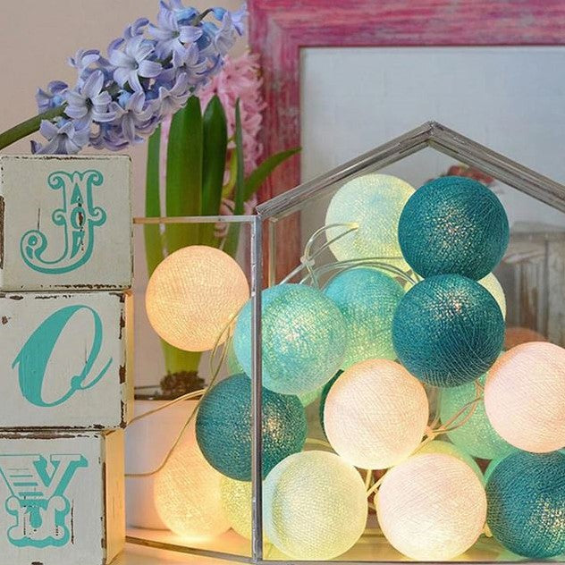 Lisslune | Royallure Cotton Balloon String Lights – Cozy Decoration for Home & Celebrations