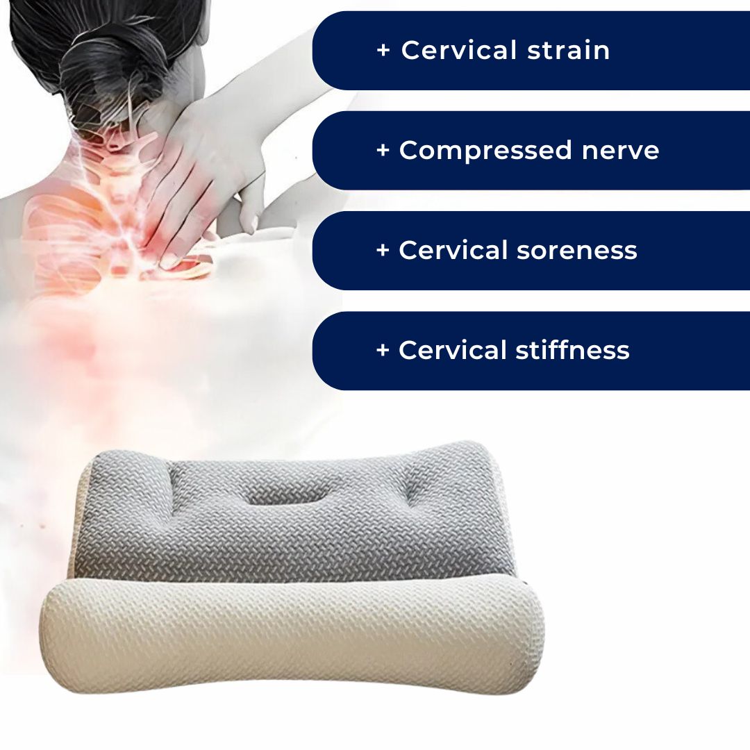 Lisslune | Orthopedic Neck Pillow | Cervical Spine Support, Pain Relief & Reduced Snoring for All Sleep Positions