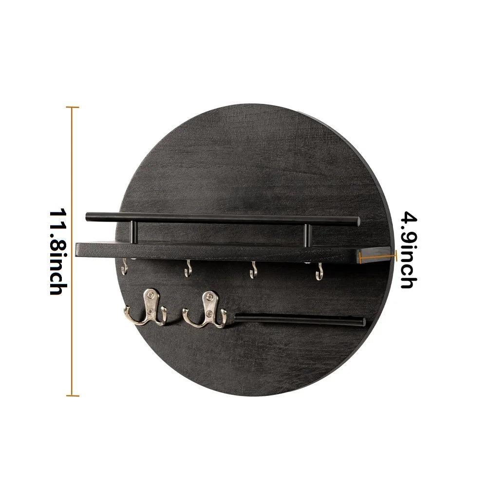 Lisslune | EcoKey Wall Shelf – Sustainable Wood Key Holder for Hall & Living Room