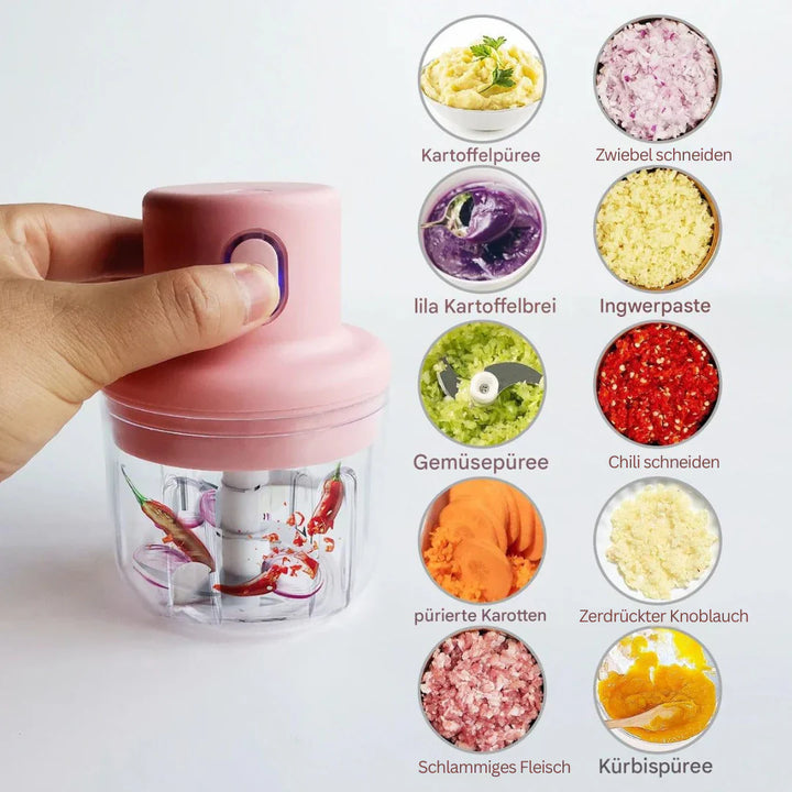 Lisslune | Wireless Food Chopper – Compact Mini Chopper for Spices and Vegetables