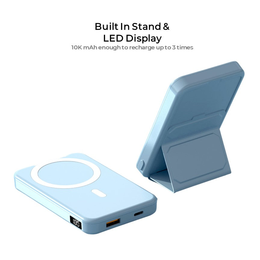 Lisslune | Wireless Power Bank for Phone - 10K mAh Magnetic Portable Charger